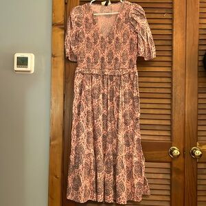 NWT midi puff sleeve dress universal thread